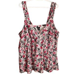 Torrid size 4/ equivalent 4X Pink Floral Print Top